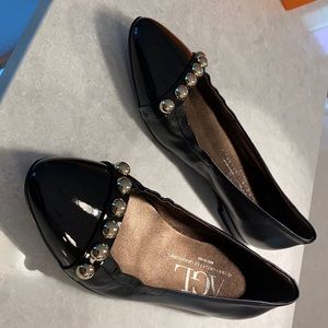 AGL black leather/patent flats.  Worn once size 39